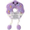 TOYMIS Ciambella All'Uncinetto, Viola e Bianca con Gambe Lunghe Positive con Biglietto di Auguri Ispiratore Affermazione Positiva Fatta a Mano Regalo All'Uncinetto per Donne e Uomini