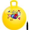U&C Planet 45CM Pallone da Salto per Bambini 3-8 Anni Supporta Fino a 100 kg Design Antiscivolo con Pompa Palla da Salto in PVC per Interni ed Esterni