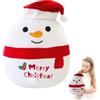 yayafunfun Bambola di peluche natalizia, 30 cm (pupazzo di neve)