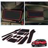 BIXUAN Compatibile con Opel Crossland X SUV 2018-2022 2023 Tappetino Tappetini in Gomma Auto Accessori Antiscivolo Mat Console Centrale Bracciolo Scanalatura Porta,Portabicchieri Plancia di comando