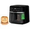 Aripi Select Friggitrice ad Aria 8 Litri XXL Digitale 1800-2500 Watt Adler AD6318 - Airfryer 4 in 1 per 3-5 Persone, con 9 Programmi, Cestello Antiaderente, Display Touch + 100 Pz Carta Forno Omaggio