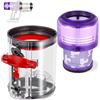 WYWY.Wide V12 - Contenitore sottile per aspirapolvere Dyson V12 SV20 SV30 SV46 SV49 Detect Slim Absolute Aspirapolvere, ricambio Slim Dust Container Parts N. 965272-01 con filtro