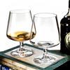 RYHMHA Set di 2 bicchieri da brandy da 450 ml, in cristallo, per liquore, whisky, cocktail, birra e bevande in casa, feste, compleanni, matrimoni