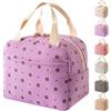 Arae Borsa Termica Porta Pranzo Piccola per Donne, Borse Frigo Isolate Riutilizzabili 9L con Scomparti - Leggera, Impermeabile per Ufficio, Spiaggia e Viaggi, viola