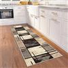 HaiTaoSy Tappeto Cucina Antiscivolo Lavabile, 10 Motivo e 195 Taglie, Passatoia Cucina Moderni, Tappeto Corridoio Lungo Antimacchia, Tappeti Cucina 40x120cm - Beige, Marrone
