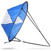 VGEBY 108 cm Kayak Boat Wind Sail, Canoe Downwind Wind Paddle Tavola Pieghevole a Vela con Finestra Trasparente e Custodia Kit Accessori Barca a Vela