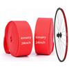 kimairy Nastro Adesivo per Cerchioni Bicicletta 700C, Rosso, Nylon Resistente all'Abrasione, Confezione da 2 Pezzi (Mountain Bike Tires, Red 26inches 2PCS)