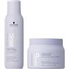 Schwarzkopf Bondme Professional - Routine di rimozione del giallo - Maschera viola per riparazione di legami da 200 ml + shampoo riparatore viola da 300 ml - Duo