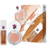 VERALAB Overskin by Veralab Glow Vertigo, Ombretto Illuminante Multiuso Light Vertigo 04 Bronzo + Lucidalabbra Effetto 3D Gossip Gloss 06 Long Island