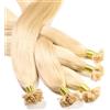 Hair2Heart 25 x 0.5g Extension Capelli Veri Cheratina - 50cm, Colore #22 Biondo Chiaro, liscio