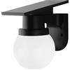 V-TAC Lampada LED Solare Sferica da Parete 0.9W CCT con Telecomando Nera IP54 - SKU 24152