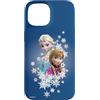 Disney Frozen Anna ed Elsa Sorelle e fiocchi di neve Custodia per iPhone 15