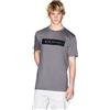 Armani Exchange Maglietta da Uomo a Maniche Corte con Logo Contrast, Wind Chime, XS