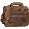 STILORD Leopold Grande borsa in pelle da Insegnante Professore Portadocumenti a tracolla per Ufficio Lavoro A4 raccoglitori in cuoio Uomo Donna Colore:colorado - marrone
