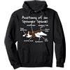 Regali Divertenti Springer Spaniel Ingle Anatomy Of A Springer Spaniel Inglese Cane Felpa con Cappuccio