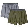 ExOfficio Give-n-Go 2.0 Boxer 2 Pack Pantaloncino, Onice d'Acciaio/Nori, XL Uomo