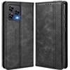 MOJIA Cover per Cubot A40, PU Custodia Antiurto Resistente ai Graffi, Custodia Flip Portafoglio per Telefono con Supporto e Slot per Schede. Nero