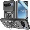 Yutwo Cover per Google Pixel 10 5G/Pixel 10 Pro 5G, Custodia per Google Pixel 10 5G/Pixel 10 Pro 5G Antiurto Scorrevole Protezione Fotocamera Custodia con 360°Rotante Anello Supporto Cover, Nero