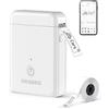 ORGBRO X1 Etichettatrice Termica Portatile Bluetooth - Mini Stampante per Etichette Adesive Senza Inchiostro/Cartucce con 1 Rotolo Incluso, Compatibile con iOS/Android per Casa, Ufficio (Bianco)