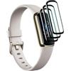 X-Dision [3 Pezzi Pellicola Protettiva Compatibile con Fitbit Luxe,[Resistente ai Graffi, Alta Definizione][3D Curved Full Cover] Pellicola Protettiva per Fitbit Luxe