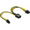POPPSTAR Cavo di prolunga CPU da 8-pin a 8 (6+2-Pin) e 4-pin (lunghezza 20cm) Cavo di alimentazione scheda madre ATX 12V / EPS 12V