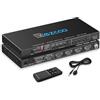 ROFAVEZCO HDMI 2.1 eARC Switch 4K 120Hz 4x1 Estrattore Audio VRR ALLM HDCP2.3 ARC HDR10 Ottico SPDIF Ottico e Uscita Audio da 3.5mm, Commutatore HDMI 4 IN 1 OUT Telecomando IR Dolby Digital EDID per PS5 XBOX NV