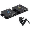 KUYIA Extender Hdmi tramite cavo Rj45 fino a 60 mt con Poc 1080P a 60 Hz con adattatore di alimentazione da 5 V