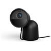 Philips Hue Secure Desktop Camera, videocamere di sorveglianza per video in 2K, Telecamere di sicurezza con notifiche in tempo reale, Telecamere di sorveglianza con supporto da tavolo, nera