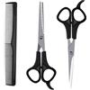 HANIUTTY Forbici Parrucchiere Professionali Set, Forbici Set per Capelli Barbiere in Acciaio Inossidabile Set Forbici Parrucchiere Forbici per Sfoltire i Capelli per Taglio Capelli di Uomini e Donne