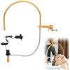 Ysislybin Supporto per Circolazione Dell'acqua, Head Spa Terapia dell'Acqua Portatile Telaio per Circolazione Dell'acqua Whirlpool 180° Regolabile Attrezzature Saloni Massaggi E Spa Cascata per Lavatesta