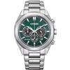 CITIZEN Orologio analogico al quarzo da uomo con cinturino in acciaio inox CA4590-81X, verde, Bracciale