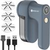 WiredLux Leva Pelucchi Elettronico Ricaricabile per Vestiti e Maglioni - Levapelucchi/Togli Pelucchi Elettrico con 3 velocità, display LED, ricarica USB - Portatile con doppia protezione