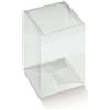 Generico 10 scatole scatoline trasparenti in pvc pet per bomboniere varie misure scatola portaconfetti porta confetti (10x10x14 cm)