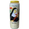 casaesport Santa Rita Candela di preghiera a vasetto Novena 18 x 7 cm 100% Vegetale Combustione 9 giorni - 216 ore