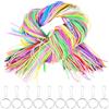 OctBird Fili per Scooby Doo 200 Pzs Fili per Braccialetti Colorati Elastici Corda per Scooby Doo Con 10 Portachiavi e 10 Ganci, Accessori per Creare Braccialetti, Collane, Pendenti, Portachiavi