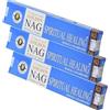 NKlaus 3X Golden Nag Spiritual Healing Bastoncini d'incenso 45g - incenso calmante per meditazione, consapevolezza ed equilibrio spirituale.