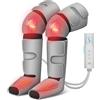 Snailax Massaggiatore per gambe con calore, compressione, massaggiatore per ginocchia con 3 modalità e 3 intensità, macchina per impastare polpaccio 4D per la maggior parte delle dimensioni, regali