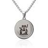 LaraZeidler Berlin Collana da uomo e donna, in acciaio inox con segno zodiacale, con ciondolo zodiacale, lunghezza della catena a scelta.