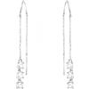 SOFIA MILANI - Orecchini da Donna in Argento 925 - con Pietra Zircone - Orecchino a Filo a Barra - E2688