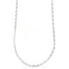 QUADRI Collana Uomo Donna in Argento 925 Made in Italy | Catena Maglia Rettangolare con Trattamento Silver Plus | Misura 51 cm | Gioiello Artigianale Elegante dal 1968