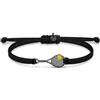 Shopsphère DISTRIBUTION Bracciale Tennis Black Serve | Gioielli Tennis Padel Racchetta Collana Pendente | Orecchini Regali Sport per Donna Uomo Ragazza Ragazzo