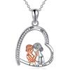 YAFEINI Collane a goccia Infinity in argento sterling 925 per donna, collana con ciondolo in zirconi per la festa della mamma, catena per mamma, gioielli per il compleanno, regali per le donne, ragazza, mamma e figlia