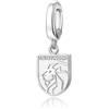 FANCIME x Collaborazione Harry Potter - Charm di Hogwarts, Gioielli in Argento Sterling per Donne e Ragazze, Argento sterling