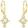 SOFIA MILANI - Orecchini da Donna in Argento 925 - Placcati in Oro e con Pietra Zircone - Orecchino Pendente a Saturno - E2345