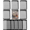 GYWHOOFT 10 sacchetti filtro per acquario, sacchetto filtro a rete con chiusura lampo, sacchetto filtro riutilizzabile per carbone attivo, nero con chiusura lampo (16 x 22 cm)