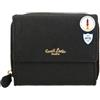 Gusti Leder Gusti Brigitta - Portafoglio in pelle da donna, porta carte di credito, portafogli in pelle Saffiano, Nero , Taglia unica per tutti, Rétro