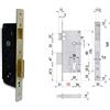 CISA 5C110-70-0 SERRATURA INFILARE CILINDRO SAGOMATO BQ F22