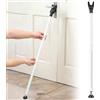 LuLobtg Barra di sicurezza per porta da 111,8 cm - 139,7 cm, fermaporta regolabile e rimovibile, barra di sicurezza per porte scorrevoli, blocco per porte scorrevoli del patio, barra anti-intrusione