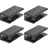 MOOCHE 4 pezzi Morsetto per vetro per montaggio a parete - 5,5 cm Supporto stabile per ripiani in vetro Supporto per vetro con fori, supporto per lastre di vetro da 8-10 mm di spessore, Nero