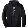 Occult Gothic Skull Rose Grunge Satan Devil Black Punk Witch Felpa con Cappuccio